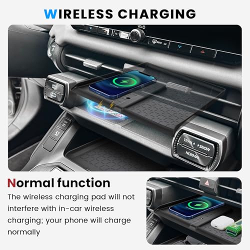 5PCS Center Console Organizer Tray and Wireless Charging Mat Compatible with 2026 Toyota RAV4 Armrest Bottom Tray Cup Holder Center Console Silicone Pad Interior Accessories(Not for Limited) - style: 5 PCS Center Console Tray
