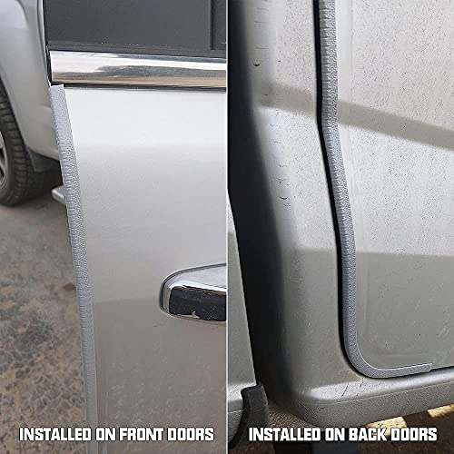 Winunite 65.6ft(20m) Car Door Edge Guards Light Gray– Fits Most Vehicles, No Glue, U-Shaped, Built-in Metal Clips, Scratch and Chip Resistant – Reduces Dings in Parking Lots - color: gray, size: 65-3/5Ft