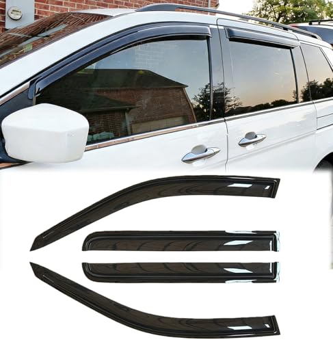 Rainproof Side Window Wind Deflectors for 2018-2023 Chevy Traverse, Tape-on Sun Rain Guard Sets,Nice Looking Window Visors for Cars,Vent Deflector for Chevy Traverse 18-23 94553 - size: 2018-2023 Chevy Traverse