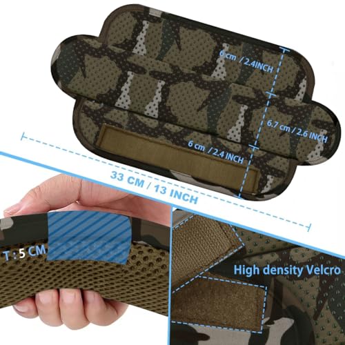 ZINZ 2-Pack Universal Shoulder Pad with Ultra Thick Cushion for Bag Luggage Bag Crossbody, Plus Long & Anti-Slip & Breathable,Camouflage Green - color: Camouflage Green