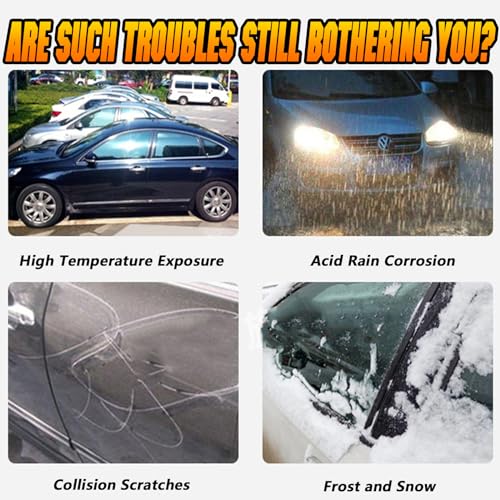 All Weather Universal Car Cover, Waterproof Snow Proof UV Proof Scratch Proof Bird Droppings Proof with Driving Cab Zipper, Fit for Pickup Truck Body Length 230" to 260" - Silvery