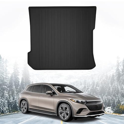 Premium Cargo Liner for Mercedes-Benz EQS SUV 5 Seat Model Trunk Layout Behind 2nd Row 2023-2025 - 100% Protection - Custom Fit Car Trunk Mat - 3D Shaped Laser Measured Trunk Liners