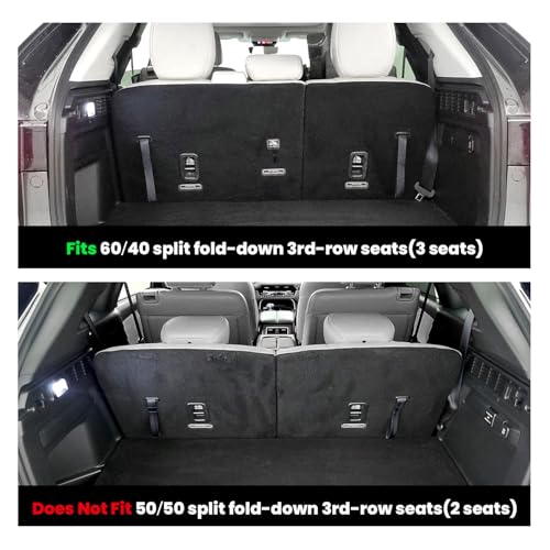 LASFIT Cargo Mat with Backrest Mat for Mazda CX-90 / CX 90 PHEV 2024 2025 2026 (Only Fit 3rd Row 60/40 Split-Bench Seats) TPE Custom Fit All Weather Trunk Liner Waterproof Cargo Tray Accessories - size: CX90 | 2024-2026 | Cargo Liner & Backrest Mat