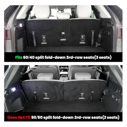 LASFIT Cargo Mat with Backrest Mat for Mazda CX-90 / CX 90 PHEV 2024 2025 2026 (Only Fit 3rd Row 60/40 Split-Bench Seats) TPE Custom Fit All Weather Trunk Liner Waterproof Cargo Tray Accessories - size: CX90 | 2024-2026 | Cargo Liner & Backrest Mat