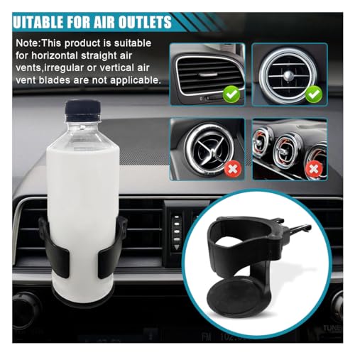 KITUREK Cup Holder for Car, Multi-Function Car Cup Holder Organizer, Car Trash Can, Hanging Cup Holder Expander for Car Air Vents, Vehicle Beverage Organizer Suitable for Cars Trucks (2 PCS)