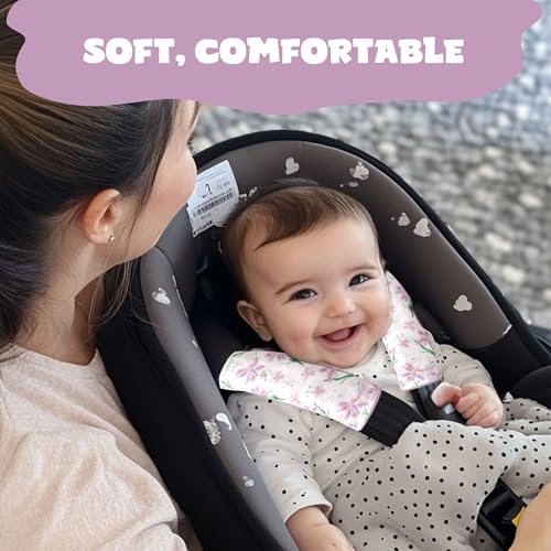 Car Seat Strap Covers for Babies Soft Car Seat Belt Covers, Mink Car Seat Straps Shoulder Pads for Boys and Girls, Purple - color: Purple