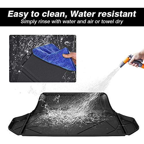 KUST Trunk Cargo Mat for 2011-2023 Dodge Charger & Chrysler 300, TPE Rubber Cargo Liner Rear Trunk Accessories All Weather Protection Raised Edge - style: Charger 2011-2023 │ Trunk Mat
