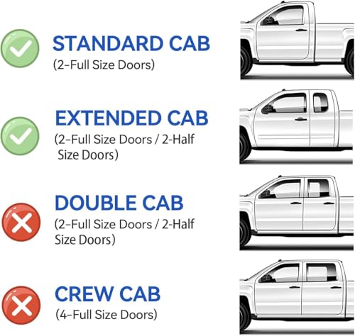 Side Window Visors Wind Deflector fit for 1999-2016 Ford F250/F350/F450/F550 Super Duty with Standard Cab,2pcs Dark Smoke Out-Channel Tape On Sun Rain Guards 92503 - size: 2pcs for F250/F350/F450