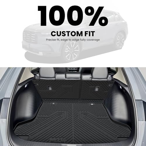 LASFIT Cargo Mat with Backrest Mat for Honda HRV 2023-2026 & for Acura ADX 2025-2026, All Weather TPE Custom Fit Trunk Mat Cargo Liner with Seatback Mat Accessories, Black - style: 6）For Honda HR-V | 2023-2026 | Trunk Mat
