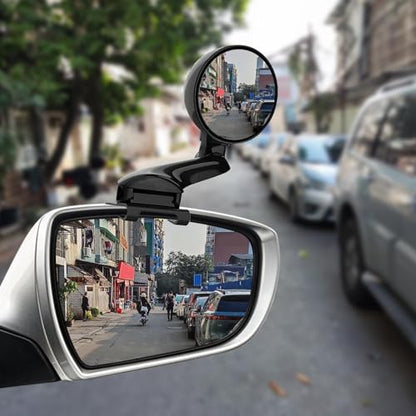 Blind Spot Mirror Adjustable 360 Degree Car Side Mirror, HD Glass Rear View Exterior Accessories Frame Thickness Less than 5MM for Car SUV (long-armed Right) - style: long-armed Right