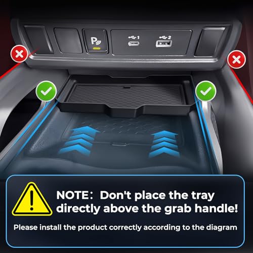 Center Console Organizer Compatible with Nissan Frontier 2026 2025 2024 2023 2022, Interior Accessories for Under Climate Controls Interior Storage Divider Tray for 2022-2026 Frontier, Black - style: 11) Fits for 2022-2026 Frontier