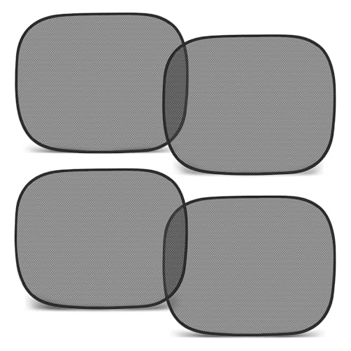 Car Window Shades for Baby, 4PCS 20"x12" Static Cling Window Shade, Window Covers for Side Front Back Windows, Blocks UV, Universal Fit, Pop Open Design - size: 4pcs Universal Car Side Shades