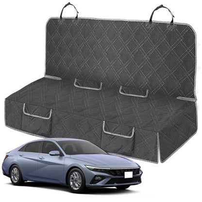 Dog Car Seat Cover Compatible with Hyundai Elantra 2015-2025, Waterproof Pet Bench Seat Cover for Back Seat, 600D Heavy Duty Scratch Proof Nonslip Truck Seat Covers for Dogs - size: 2015-2025 Elantra