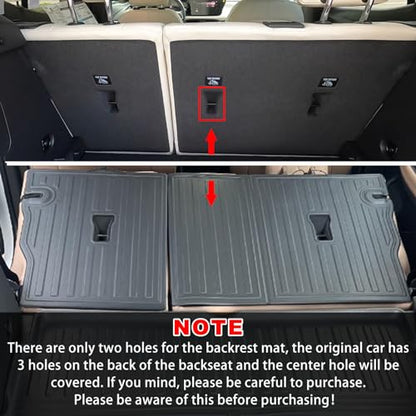 SMABEE Backrest Mats & Cargo Mat Fit for 2024-2026 Buick Encore GX All Weather TPE Trunk Mat Back Rest Pads Boot Pad Anti-Slip Interior Accessories (Cargo Mat Only Fit the Rear Deck in Upper Position) - size: Backrest Mats & Cargo Mat