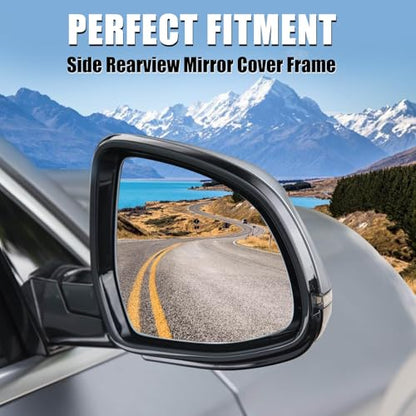 Jaronx Compatible with BMW Side Mirror Housing Frame X3 G01 2018-2024/X4 G02 2019-2023/X5 G05 2019-2024/X6 G06 2020-2024/X7 G07 2019-2024, Right Side Mirror Cover Supporting Ring for BMW 51167468242 - size: Right Mirror Frame