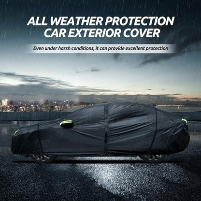 Migaven 6 Layers Car Cover Custom Fit for Model Y Car Cover 2020-2024 Waterproof Full Exterior Cover Rain Snow Protection with Charging Port Ventilated Mesh Door Zipper - size: 6layer for Model Y