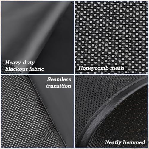 2PCS Car Curtains for Side Window, Magnetic Universal Car Window Sun Shade, Car Window Covers with Cooler Feeling, Front Seat, Sheer sunshades
