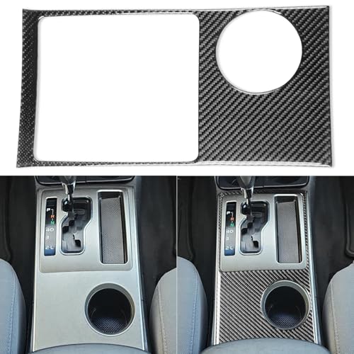 NVCNX Real Premium Carbon Fiber for Toyota 2nd Gen Tacoma Accessories 2005-2015 2006 2007 2008 2009 2010 2011 2012 2013 2014 Car Center Console Organizer Panel Cover Interior Trim Sticker Decal 1PC - color: Console Gear Shift Panel Trim - for 2005-2015