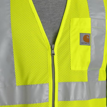 Carhartt Men's 106171 High-Visibility Mesh Multi-Pocket Class 2 Vest - size: X-Small-Small