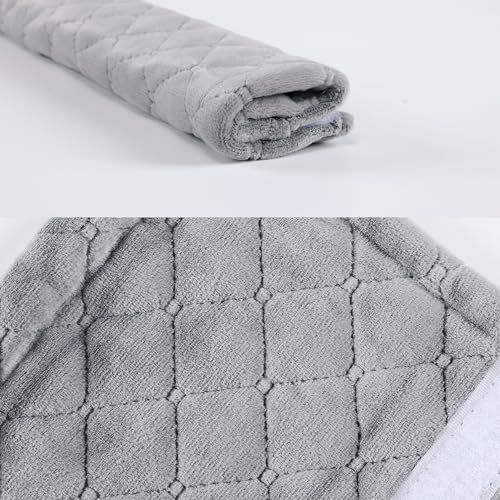 Amooca Soft Automotive Seat Belt Cover Seatbelt Shoulder Pad Neck Protector Cushions Universal Fit SUV Trucks Backpack Light Grey Extra Long 19.7in - color: Light Grey, size: 19.7in-1pc