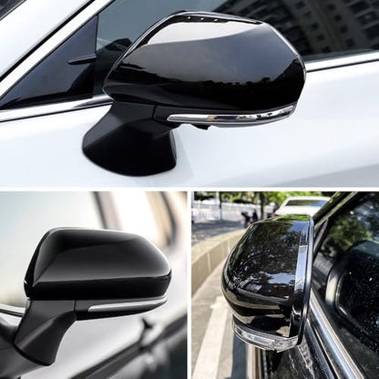 MAXDOM Side Mirror Caps Compatible with Toyota Camry (Gloss Black-Orginal Style, 2018-2025) - color: Gloss Black-Orginal Style