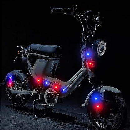2Pack Solar Warning Lamp,WONFAST Waterproof Mini LED Solar Car Flashing Alarm Safety Lamp Bar Emergency Security Strobe Light for Bike Motorcycles SUV Truck Vehicle Night Driving (Red/Blue) - color: Red/Blue