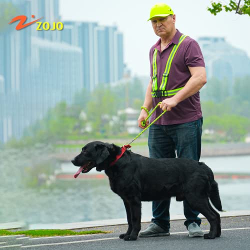 zojo Reflective Vest | Lightweight, Adjustable | Safety & High Visibility for Running,Fits Outdoor Cloth Pack of 10, Neon Yellow - color: 10pcs-neon Yellow