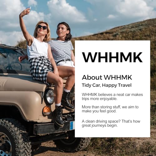 WHHMK Car Storage, Sturdy Leather Car Backseat Organizers, Support Up to 33 LB of Weight Automotive Front Seat Organizer, Floor Organizer and Storage Used for SUV Truck Toy Snack Water Bottle Holder