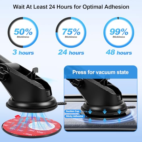Dashboard Pad Mounting Disk for Suction Cup Phone Mount & GPS & Dashboard Camera 3.25" L Heat-Resistant Suitable for Curved Surface Textures and Flat Surfaces,3-Piece Set - style: 3 Count (Pack of 1)