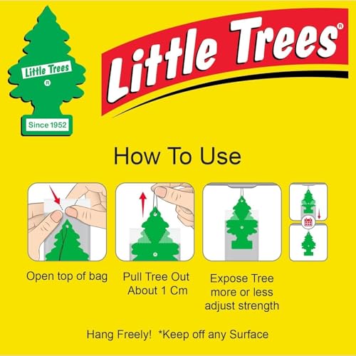 Little Trees Car Air Freshener 6-Pack (Fresh Shave) - size: 6 Count (Pack of 1)