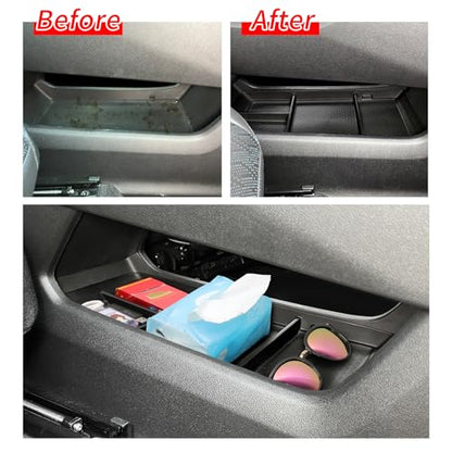 SMABEE Lower Center Console Organizer Tray for Chevrolet Chevy Equinox 2025 2026 Accessories Under Center Console Organizer Insert TPE Interior Black (Not Fit Equinox EV) - size: Lower Center Console Organizer Tray
