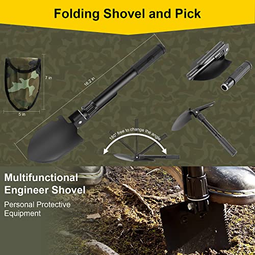 Survival First Aid Kit, 248PCS Survival Tools Camping Essentials Tactical Gear Emergency Trauma Medical Supplies Packed in a MOLLE Pouch, Saber Card,Cool for Men Camping Hiking Outdoor Activities