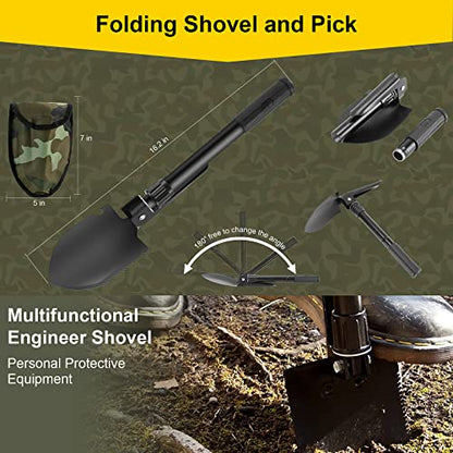 Survival First Aid Kit, 248PCS Survival Tools Camping Essentials Tactical Gear Emergency Trauma Medical Supplies Packed in a MOLLE Pouch, Saber Card,Cool for Men Camping Hiking Outdoor Activities