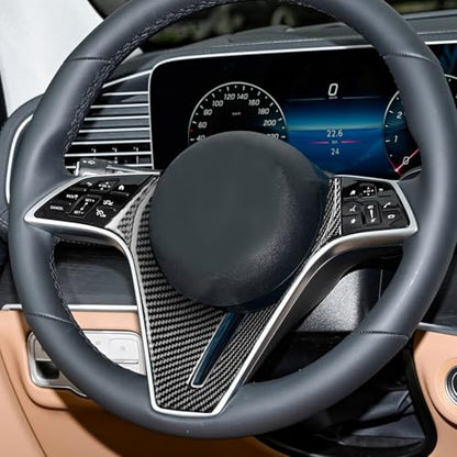 NVCNX Carbon Fiber Accessories for Mercedes Benz GLE 350 450 450e 580 53 63 S AMG/GLS 450 580 63 AMG 2024 2025 2026 W167 C167 X167 Dash Panel Cover Interior Trim Overlay Sticker Decal 3PCs - color: Dash Dash Panel Trim
