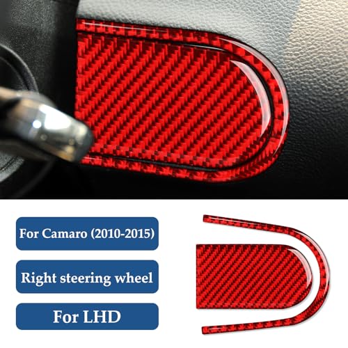 Car Sticker Carbon Fiber Decal Interior Trim Accessories for Chevrolet Camaro 2010 2011 - color: Right of Wheel