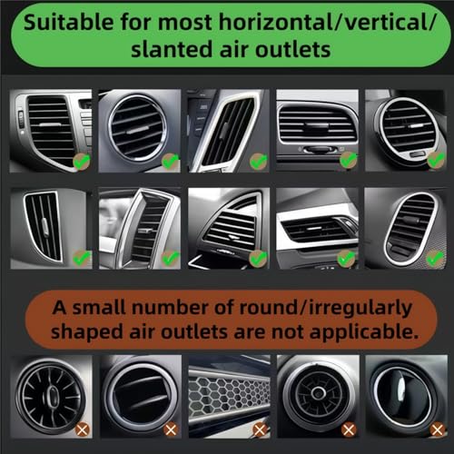 car air Vent Holder, Top-of-The-line car Phone Holder for iPhone 360° Adjustable Angle, Compatible with iPhone/Android Smartphones, Suitable for Mobile Phone GPS car Navigation