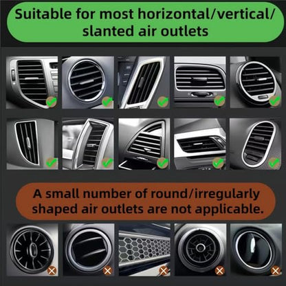 car air Vent Holder, Top-of-The-line car Phone Holder for iPhone 360° Adjustable Angle, Compatible with iPhone/Android Smartphones, Suitable for Mobile Phone GPS car Navigation