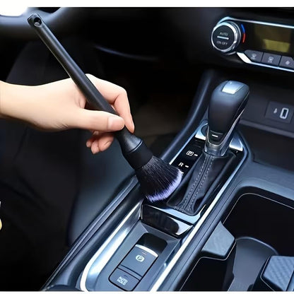 Car Interior Cleaning Brush with Soft Bristles - Dashboard & Vent Detail Brush Set, Dust Removal Tool for Car, Home, and Electronics - Durable Plastic, Ideal Christmas