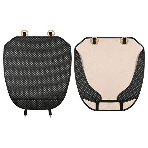 Auto Newer Breathable Universal Four Seasons Car Seat Covers, Luxury Car Seat Cushion,Protectors for Front Seat Bottoms,Compatible with 95% Vehicles(Black,1PCS) - color: Black-1PCS