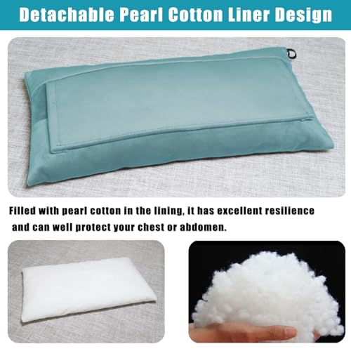 Super Soft Seatbelt Pillow, Seat Belt Pillow for Mastectomy Post-Surgery, Seat Belt Cushion for Heart Surgery Recovery, Hysterectomy Abdominal Incision Recovery Seatbelt (Light Blue, Large) - color: Light Blue