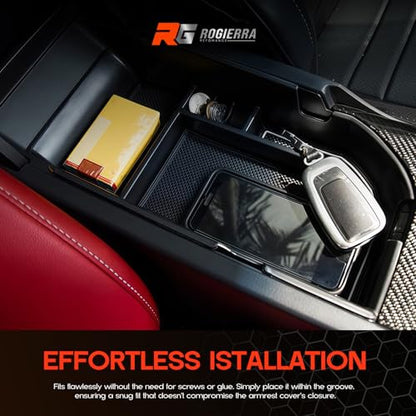 Rogierra for LE XLE XSE 2018-2023 2024 Car Center Console Organizer Tray Center Armrest Storage Box