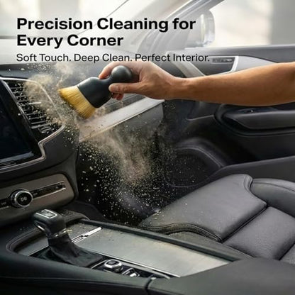 Car Detailing Brush Set, Soft Bristle Interior Cleaning Brushes for Car Dust Removal, Dashboard, Air Vent and Seat Crevice Cleaning (10Pcs Long Handle Cleaning Brush) - color: 10Pcs Long Handle Cleaning Brush