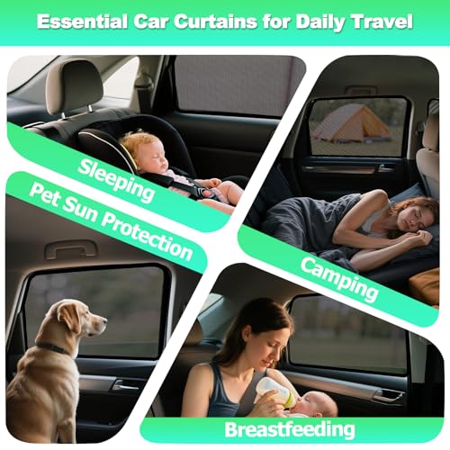 Car Window Shades for 2017-2022 CRV - Rear Side Window Sun Shade for Baby, Breathable Mesh Car Privacy Window Covers, UV Protection and Heat Insulation for Road Trips, Napping, Camping (2 PCS) - size: CRV(2017-2022)R-2PCS