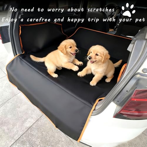Dog Car Trunk Liner for Hyundai Santa Fe 2000–2025 2026 DM/NC,Waterproof Dog Cargo Cover with Side Flaps,Diamond Stitched Heavy Duty Pet Trunk Mat,Nonslip Scratchproof Protector