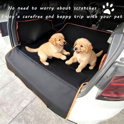 Dog Car Trunk Liner for Hyundai Santa Fe 2000–2025 2026 DM/NC,Waterproof Dog Cargo Cover with Side Flaps,Diamond Stitched Heavy Duty Pet Trunk Mat,Nonslip Scratchproof Protector