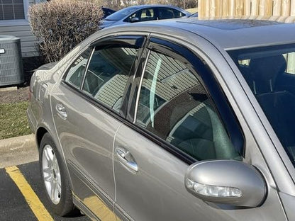 Rainproof Side Window Wind Deflectors for Mercedes-Benz E-Class W212 2010-2016, Tape-on Sun Rain Guard Sets,Nice Looking Window Visors for Cars,Vent Deflector for E-Class W212 10-16 MB33 - size: E-CLASS W212 2010-2016