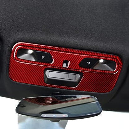 Car Reading Light Sticker Carbon Fiber Decal Interior Trim Cover for Chevrolet Camaro ZL1 2016 2017 2018 2019 2020 2021 2022 2023 Accessories - color: Reading Light