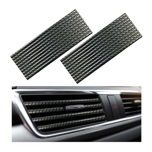 Yourkar 20 PCS Car Air Conditioner Decoration Strip, Flexible Air Vent Outlet Trim Decoration, Waterproof Decorative Trim for Air Vent Outlet for Most Vehicles, Car Accessories (Carbon Fiber) - color: Carbon Fiber