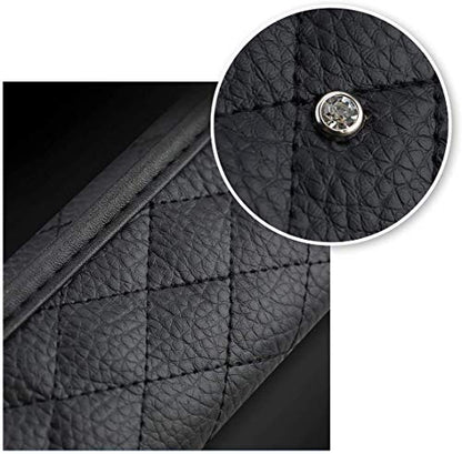Black Leather Gear Shift Knob Cover with Bling Crystal Rhinestones Tiara Crown, for Women or Girls - color: 3.1 Crown