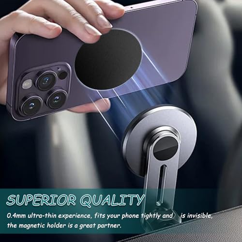Mount Metal Plate with Adhesive for Magnetic Phone Car Mount Holder, 20 Pack Universal Replacement Metal Plates Black Rectangular Iron Stickers Steel Sheets Compatible with Magnetic Mounts, 75x55 mm - color: Black, size: Rectangle 75x55mm-20p